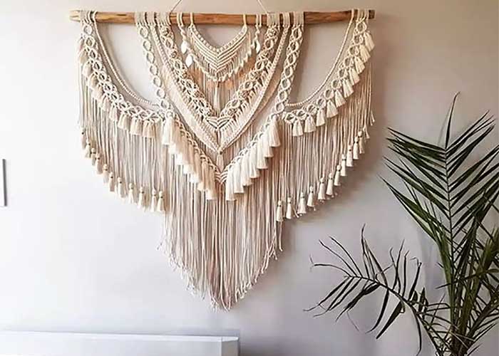 دیوار کوب مکروکه بافی