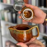 قوری سرامیکی ۶۰۰ میل با طراحی سنتی