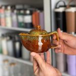 قوری سرامیکی ۶۰۰ میل با طراحی سنتی