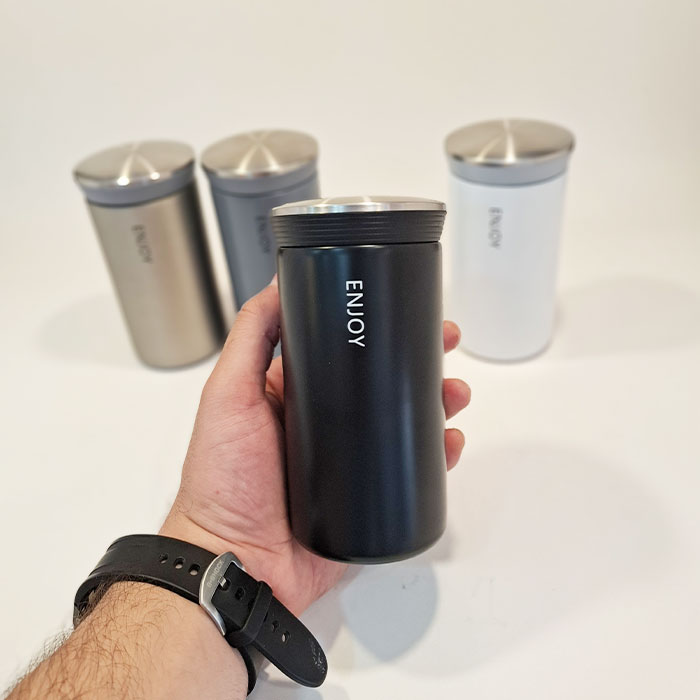 Enjoy-Travel-Mug,-Minimalist-1 تراول ماگ اینجوی enjoy مینیمال مشکی
