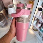 ماگ سفری استیل 0.89 لیتر صورتی