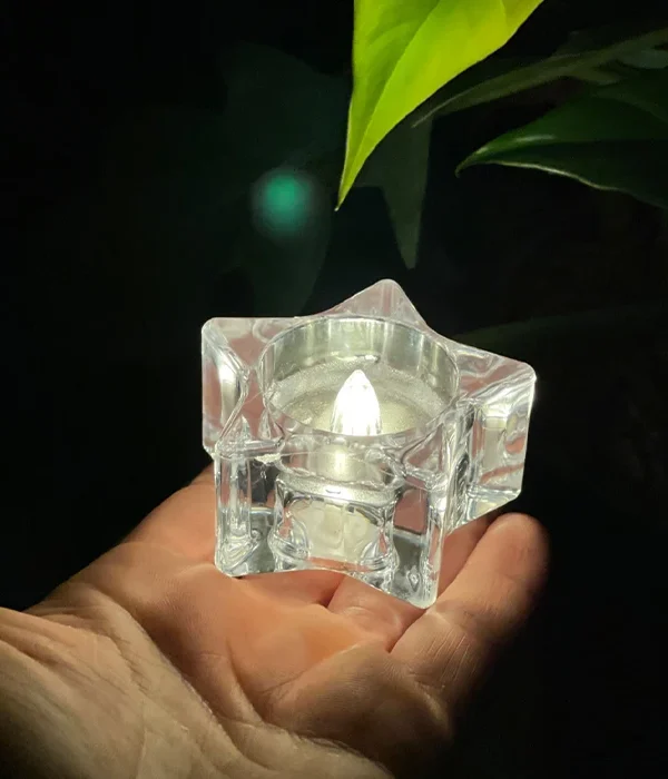 شمع LED باطری خور طرح ستاره