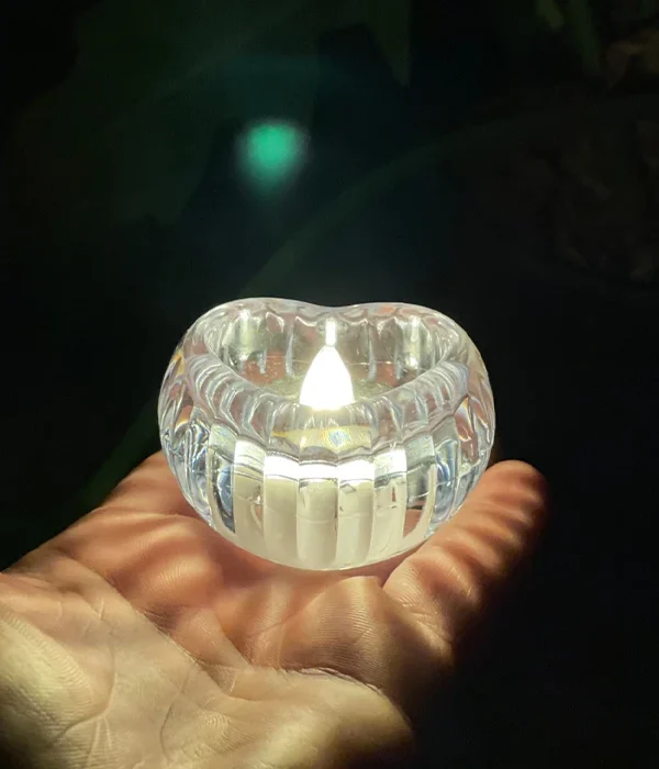 شمع LED باطری خور طرح قلب