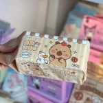 دستمال حوله‌ای پنبه‌ای طرح کاپی‌بارا